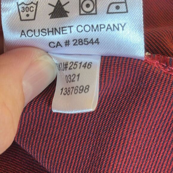 FootJoy Mens Red Quarter Zip Performance size L Large Marine Corps Scholarship - Picture 8 of 8